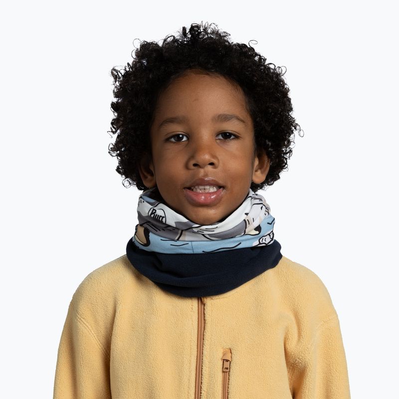 Kids' multifunctional headwear BUFF Polar teal blue 3