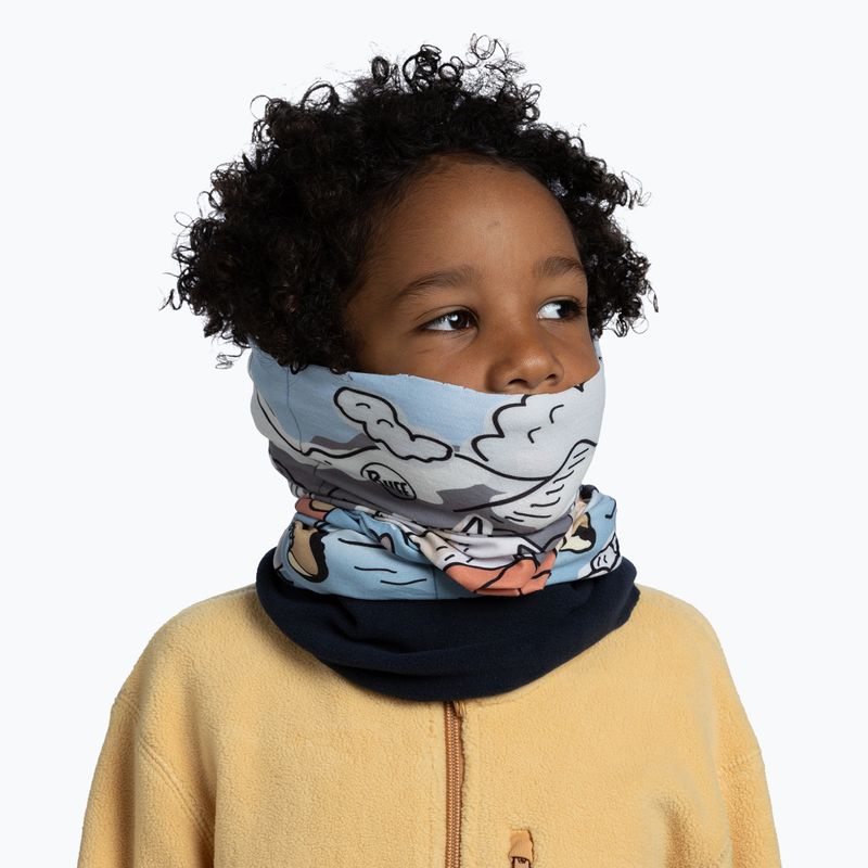 Kids' multifunctional headwear BUFF Polar teal blue 4