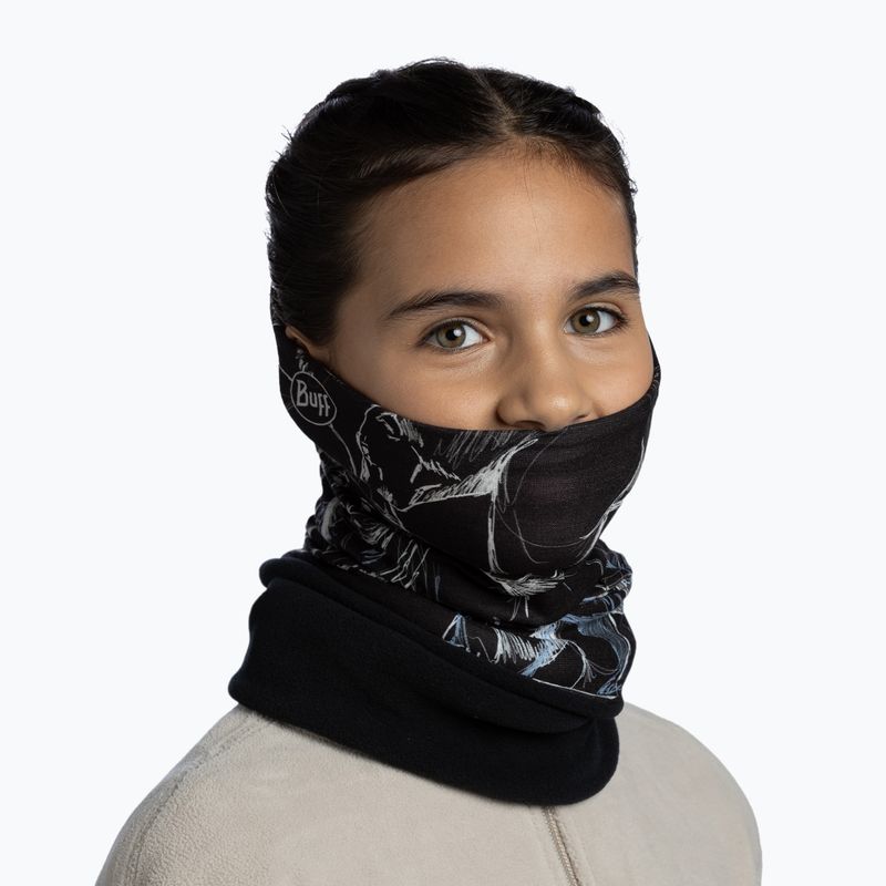 Kids' multifunctional headwear BUFF Polar bargy black 4