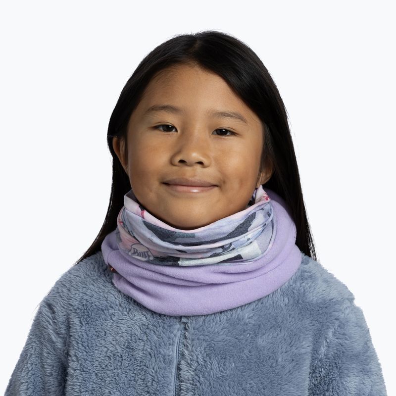 Kids' multifunctional headwear BUFF Polar Yoki Mauve 3