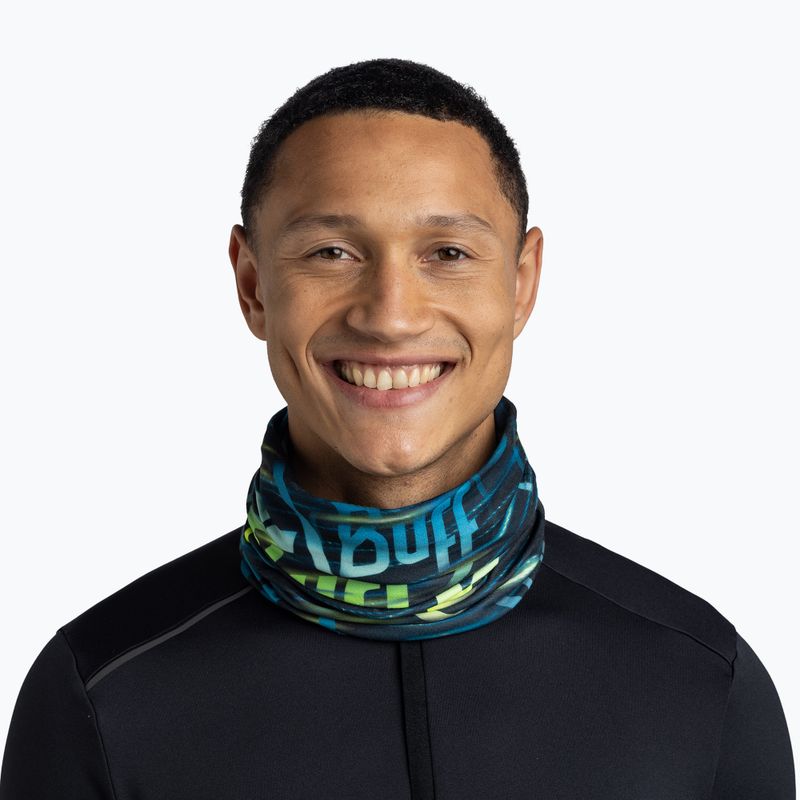 Multifunctional snood BUFF Original Ecostretch orby night blue 3