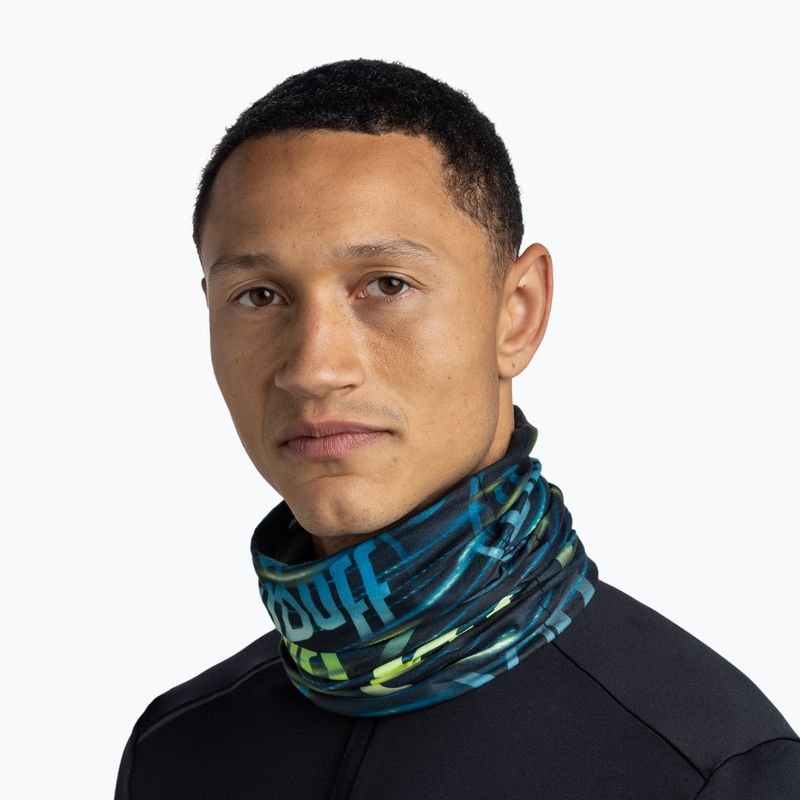 Multifunctional snood BUFF Original Ecostretch orby night blue 4