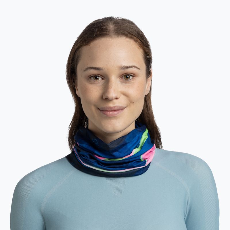 Multifunctional snood BUFF Original Ecostretch larto navy 3