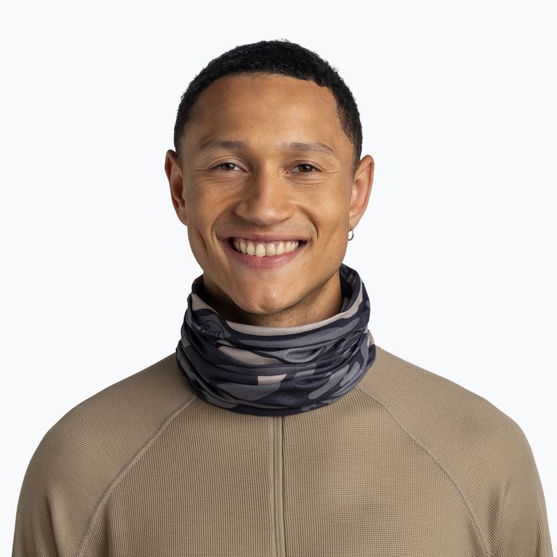 Multifunctional snood BUFF Original Ecostretch osver black 3