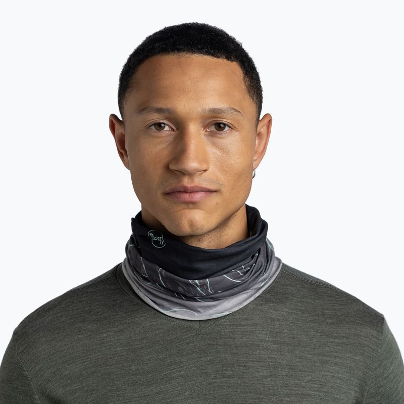 Multifunctional snood BUFF Original Ecostretch unal grey 3