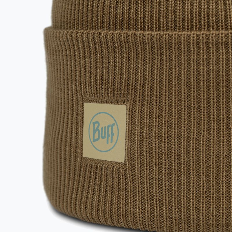Winter beanie BUFF Crossknit ginkgo 2