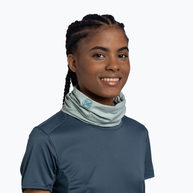 Multifunctional neck gaiter BUFF Coolnet UV+ solid seagrove green 3
