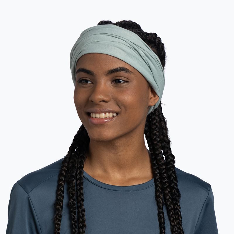 Multifunctional scarf BUFF Coolnet UV+ solid seagrove green 4