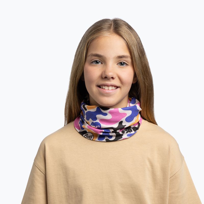 Multifunctional neck gaiter BUFF Coolnet UV flawas pink 3