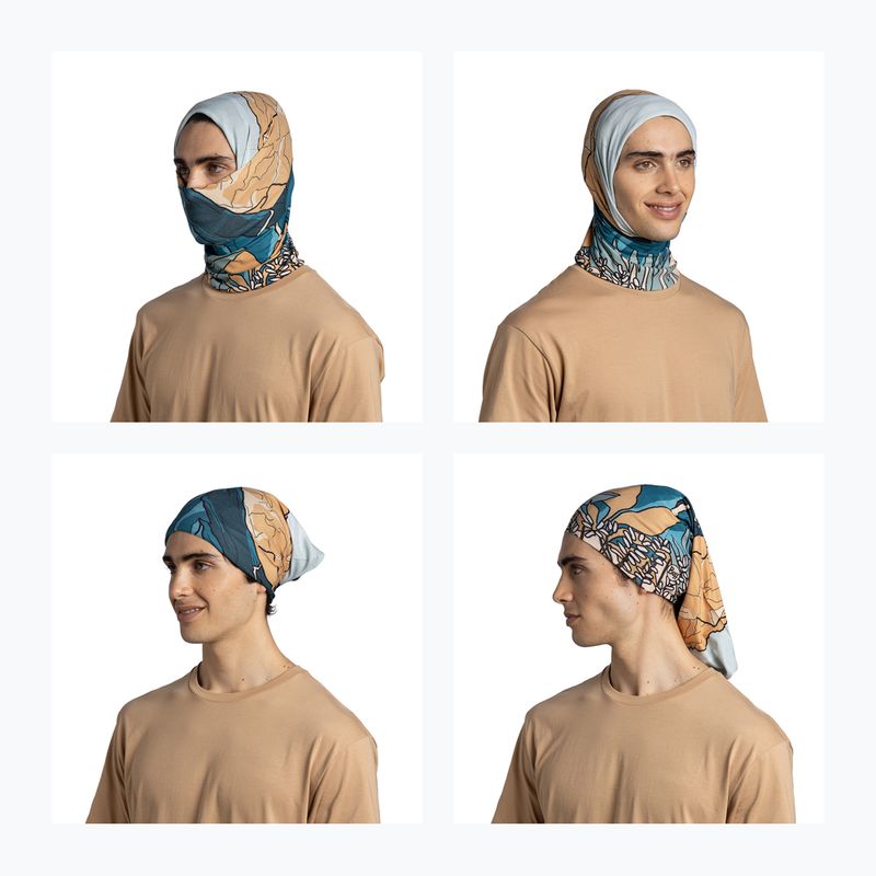 Multifunctional scarf BUFF Coolnet UV nive teal 5