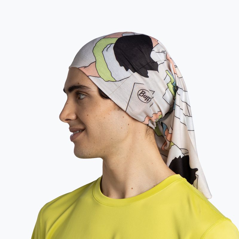 Multifunctional neck gaiter BUFF Coolnet UV brelit cream 4