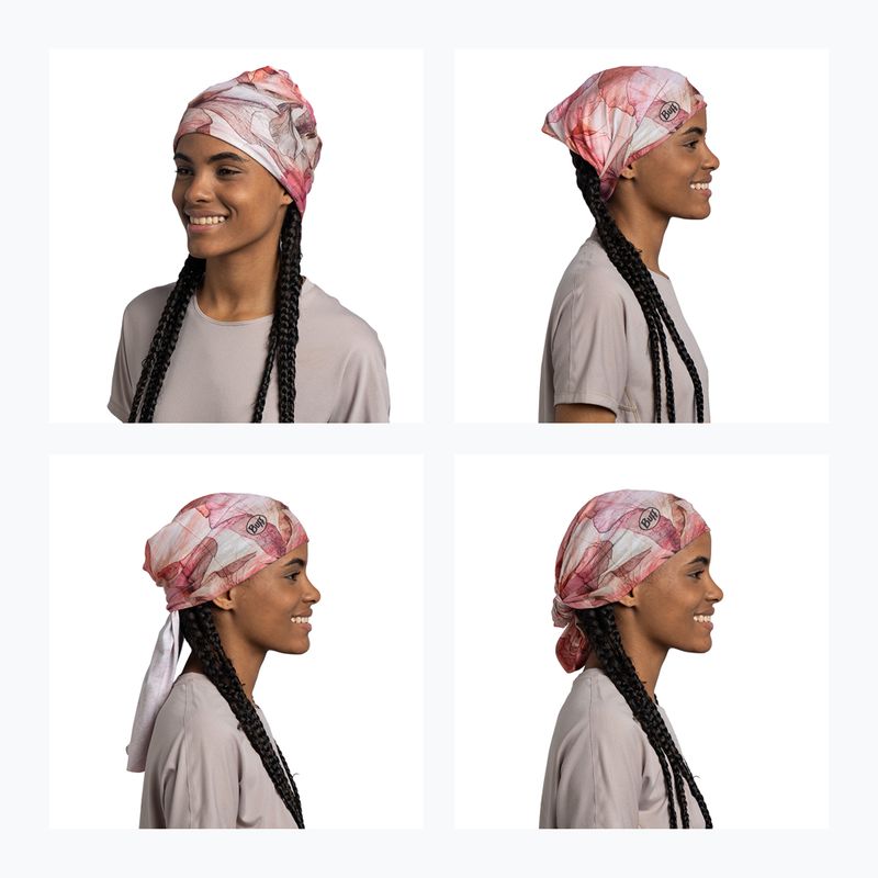 Multifunctional neck gaiter BUFF Coolnet UV senia azalea 4