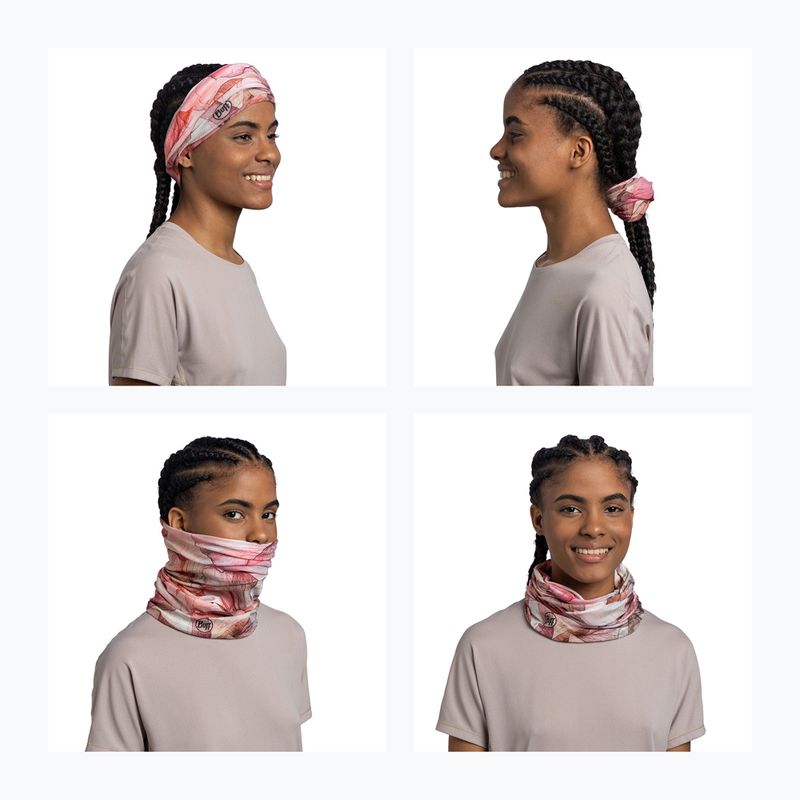 Multifunctional neck gaiter BUFF Coolnet UV senia azalea 5