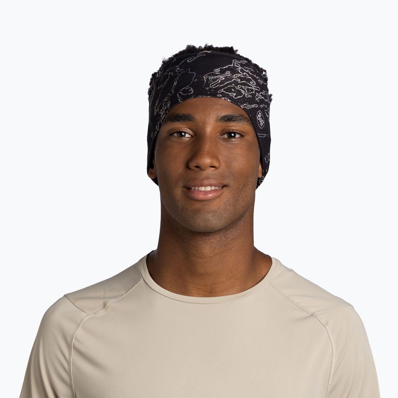 Headband BUFF CoolNet UV Wide anter black 2