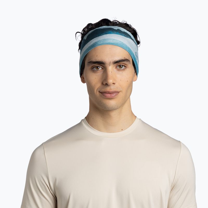 Headband BUFF CoolNet UV Wide aler teal 2