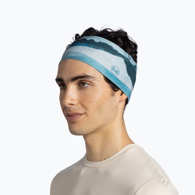 Headband BUFF CoolNet UV Wide aler teal 3
