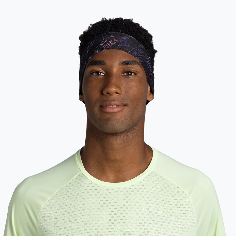 Headband BUFF CoolNet UV Slim anter black 2