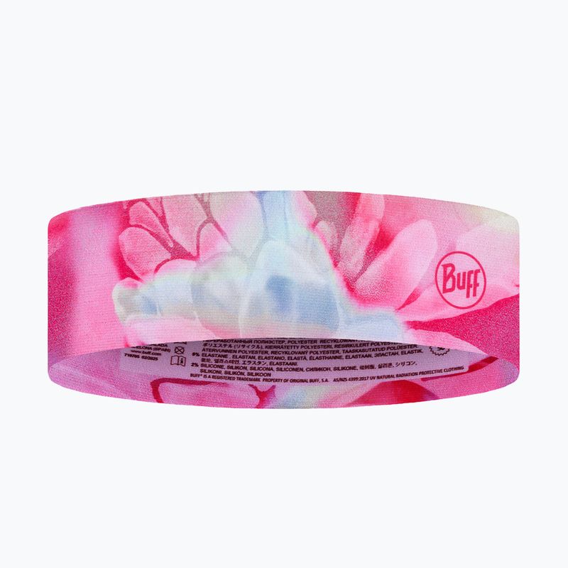 Headband BUFF CoolNet UV Slim esmerald fluor fuchsia