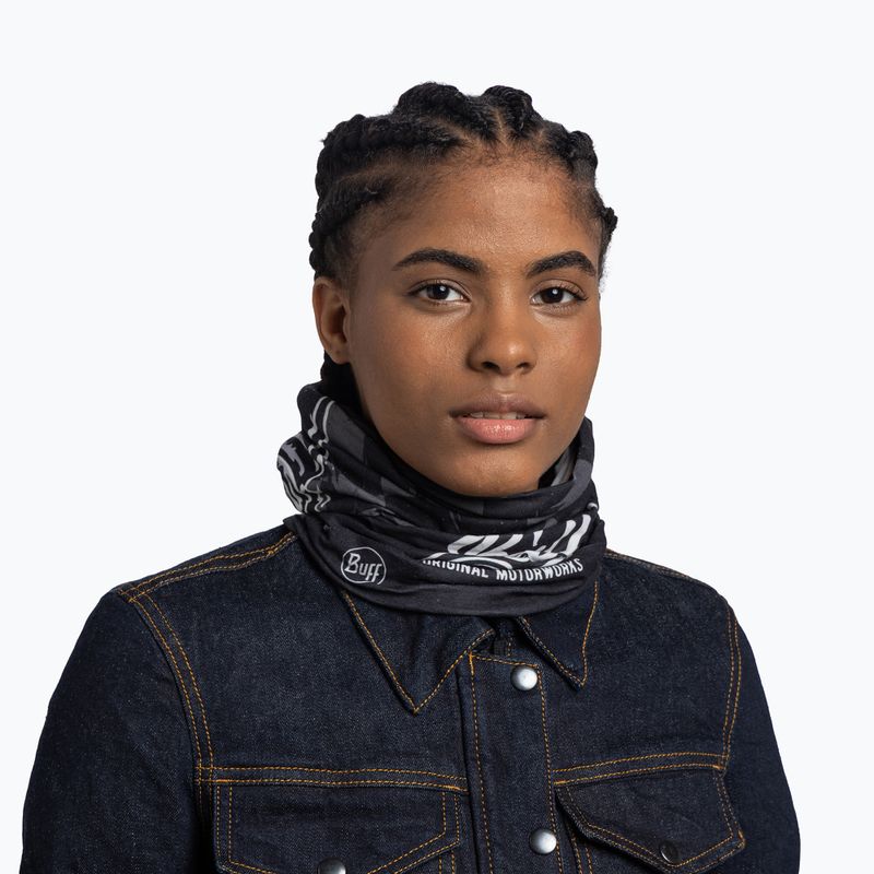 Multifunctional neck gaiter BUFF Original EcoStretch black 3