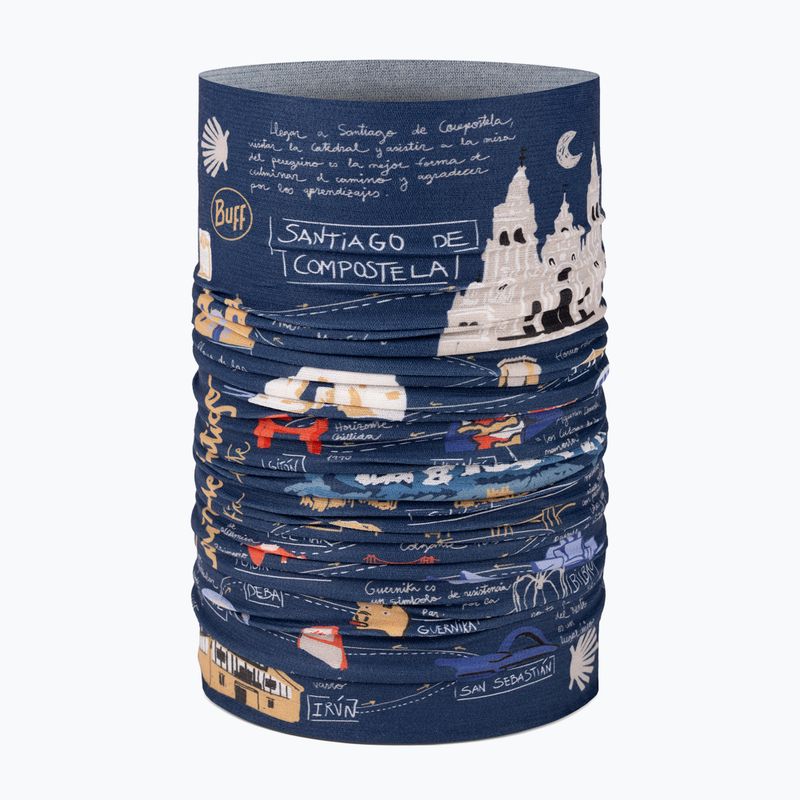 Multifunctional neck gaiter BUFF Coolnet UV camino norte navy