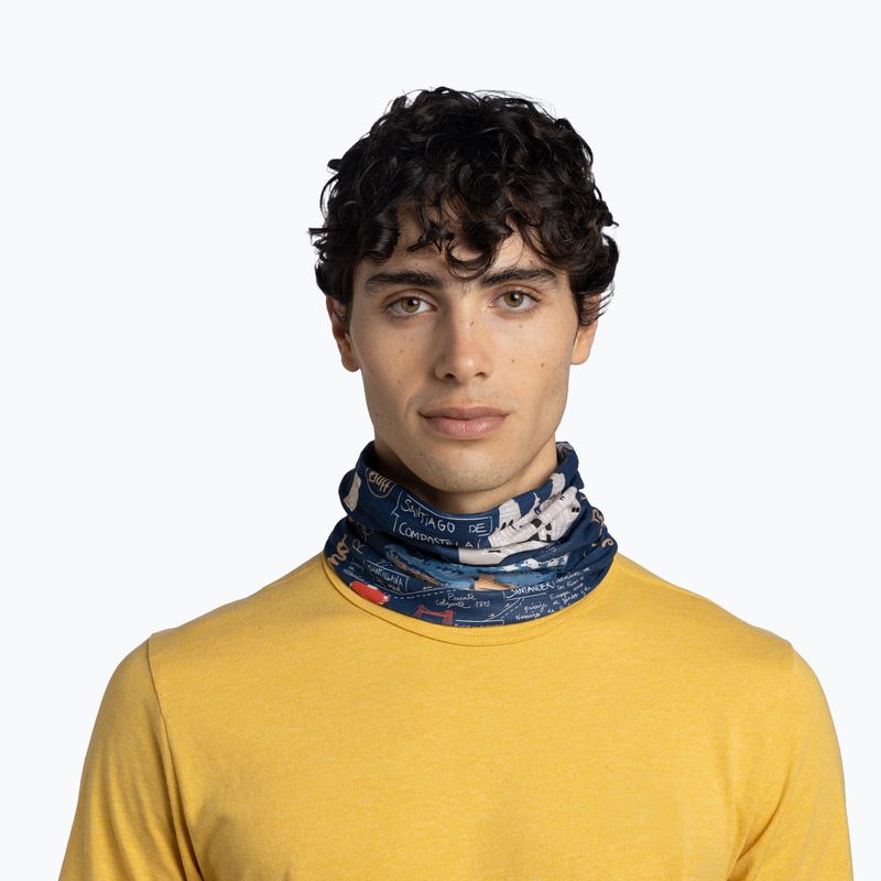 Multifunctional neck gaiter BUFF Coolnet UV camino norte navy 3