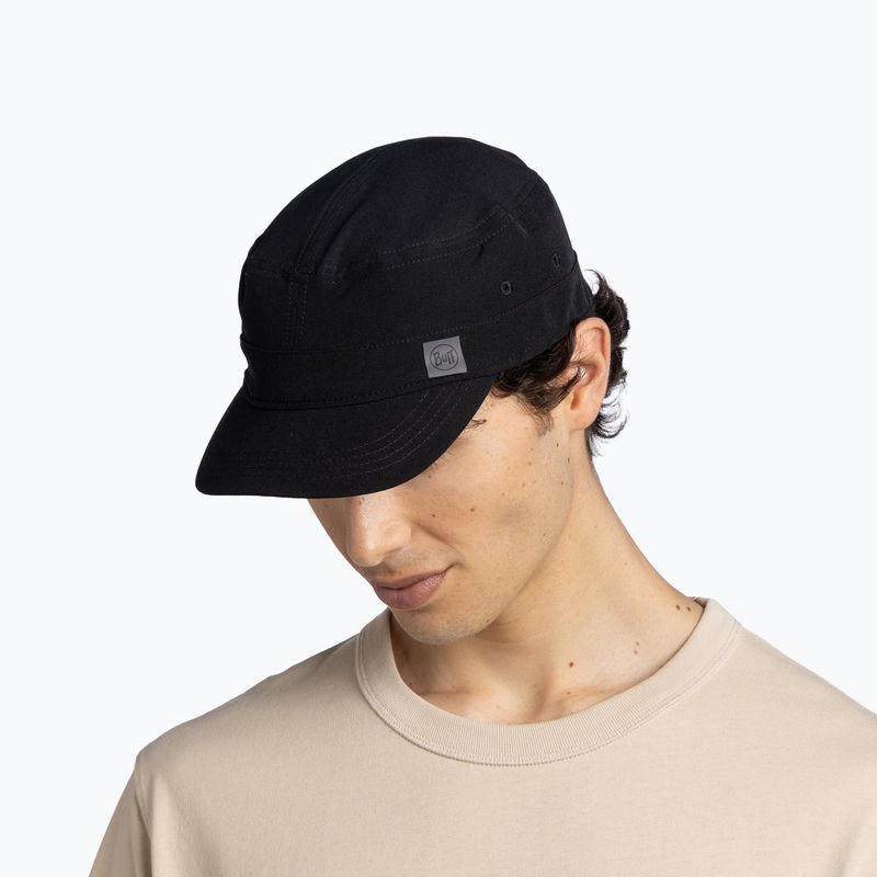 Baseball cap BUFF Military solid black 4