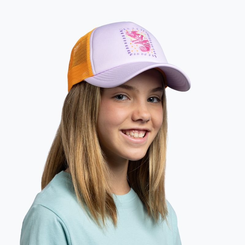 Children's baseball cap BUFF Trucker kalita sheer lilac 4