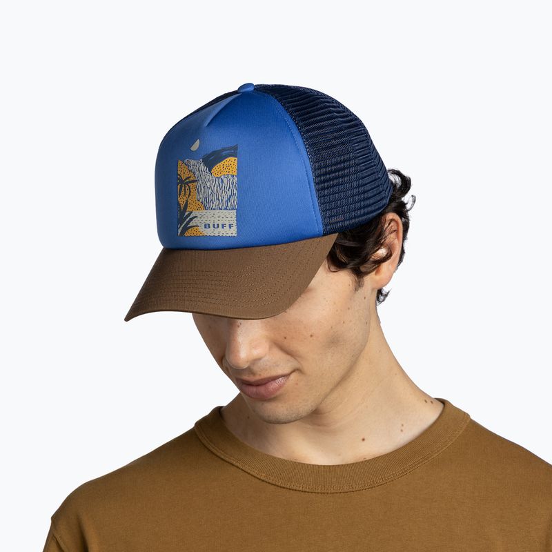 Baseball cap BUFF Trucker arand blue 4