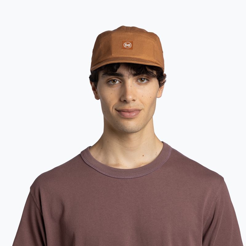 Baseball cap BUFF 5 Venture panel solid camel 3