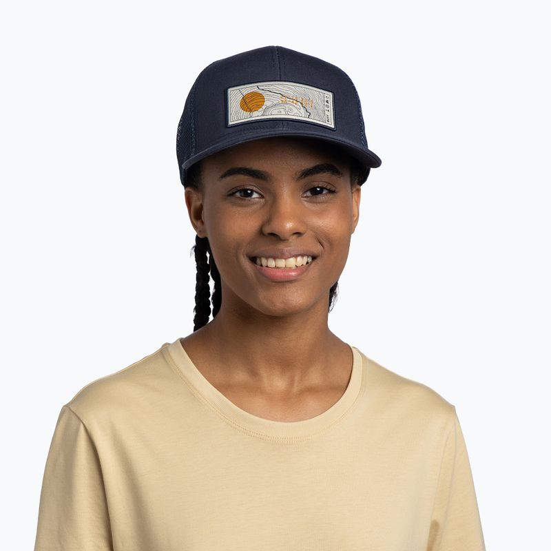 Baseball cap BUFF Explore Trucker lewen navy 3