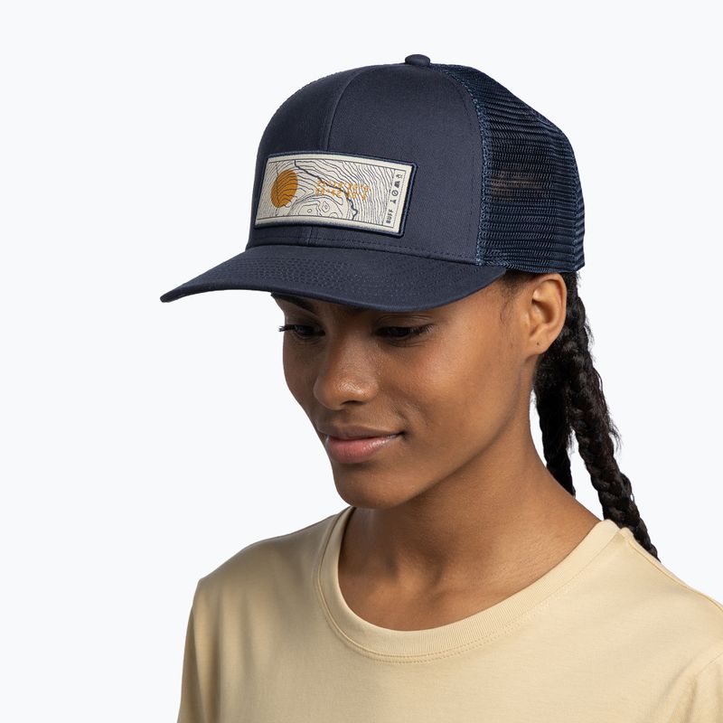 Baseball cap BUFF Explore Trucker lewen navy 4