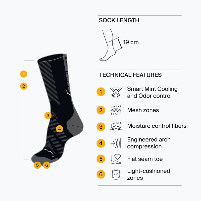 Socks BUFF Coolnet Crew black 4