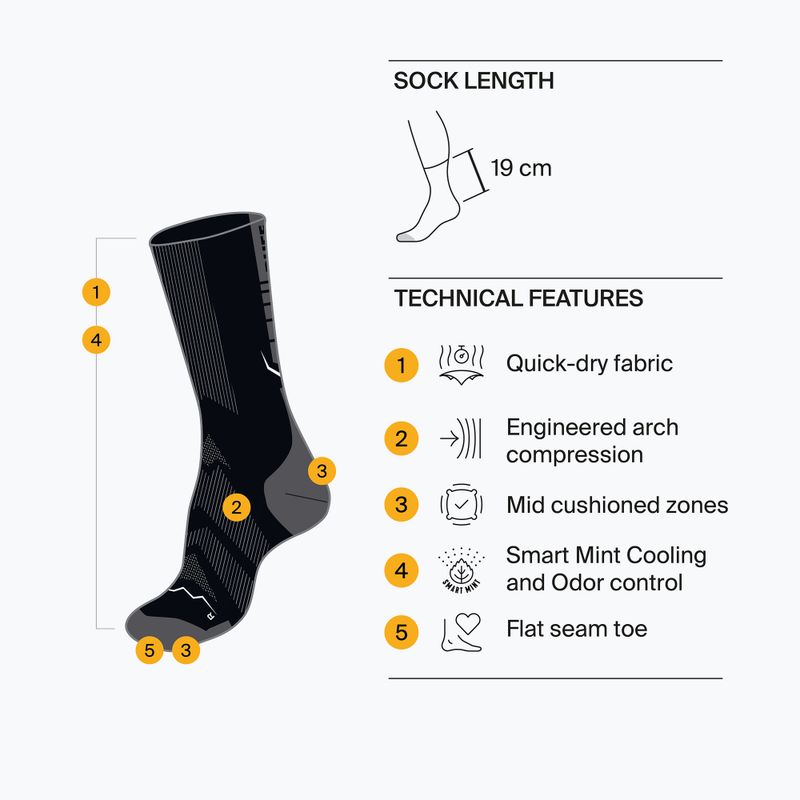 Socks BUFF Dryflx Crew black 4