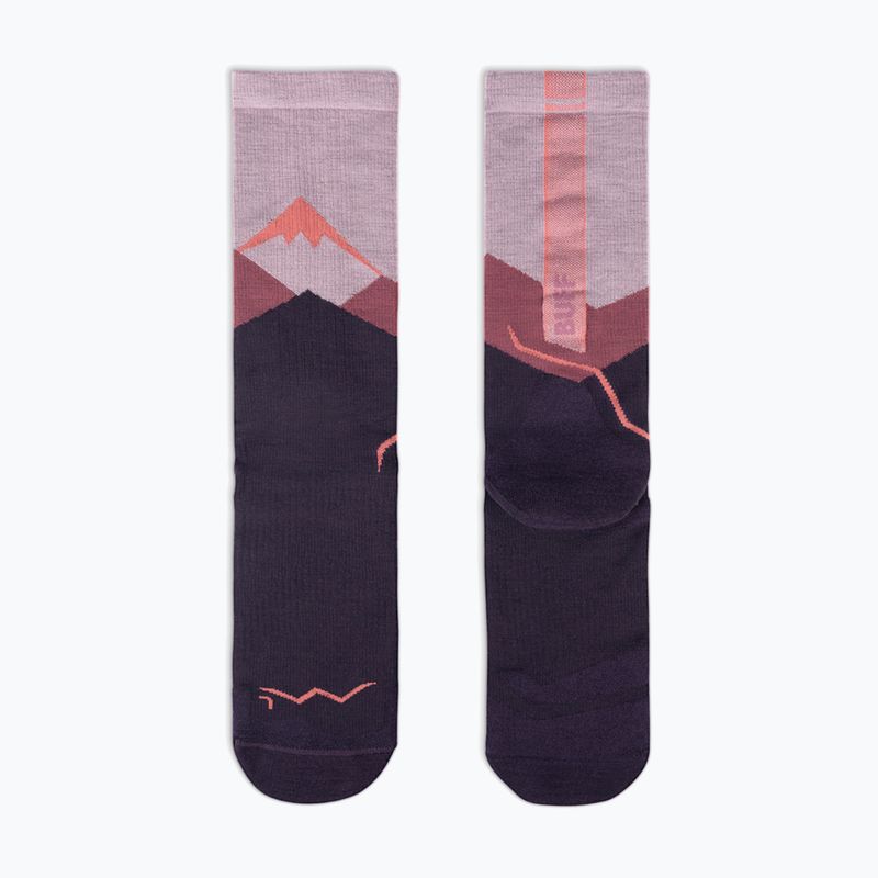 BUFF Merino Lightweight Crew LWC1 pink socks 3