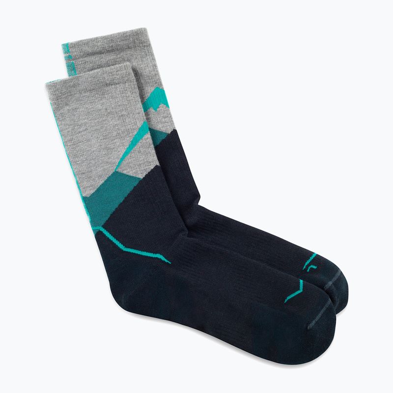Socks BUFF Merino Lightweight Crew LWC1 teal 2