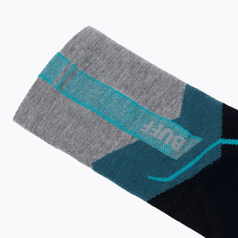 Socks BUFF Merino Lightweight Crew LWC1 teal 3