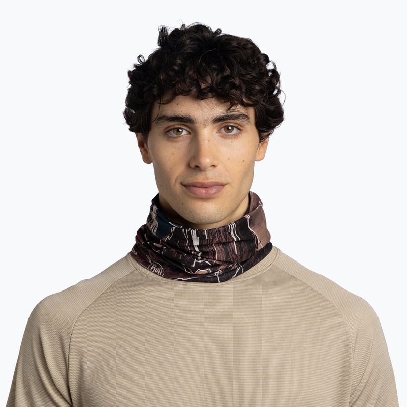 Multifunctional neck gaiter BUFF Coolnet UV Insect Shield Solid teory multi 3