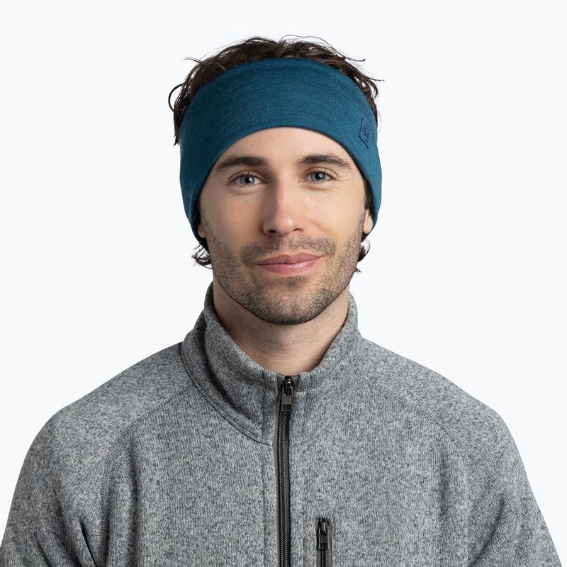 Headband BUFF Merino Wide ocean 2