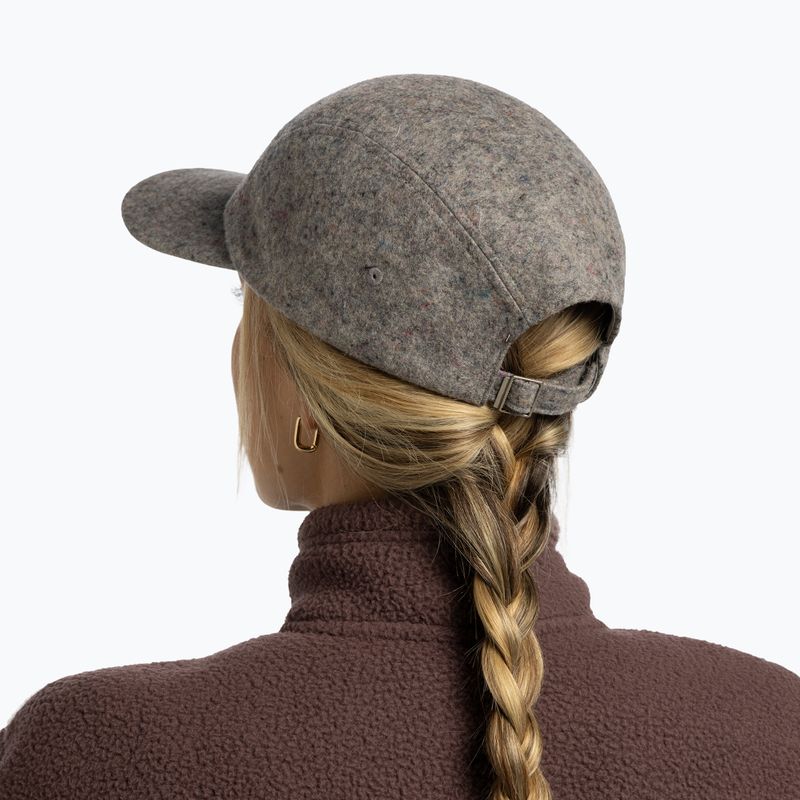 Winter hat Buff Merino Upcycled thier grey heather 7