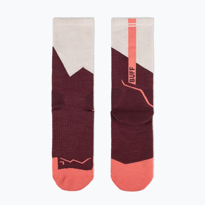 Socks BUFF Midweight Crew wine 3