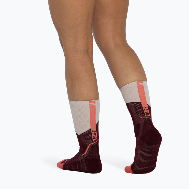 Socks BUFF Midweight Crew wine 5