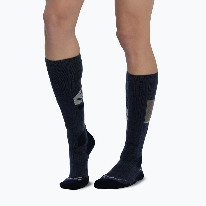 Socks BUFF Merino Heavyweight Over The Calf night blue 4