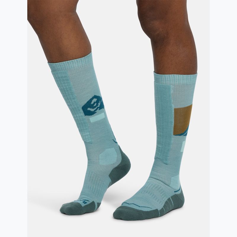 Socks BUFF Merino Heavyweight Over The Calf sea green 4