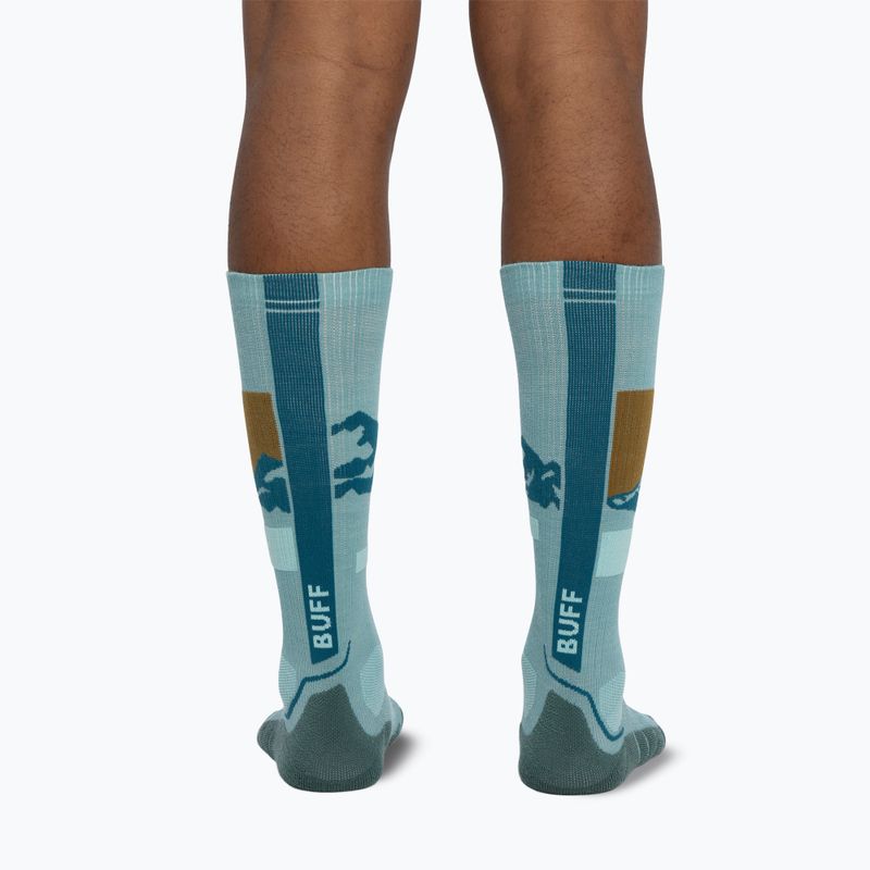 Socks BUFF Merino Heavyweight Over The Calf sea green 6