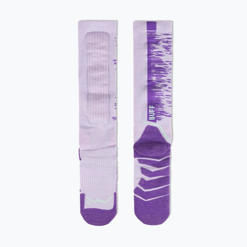 Socks BUFF Merino Heavyweight Over The Calf lilac ice 2
