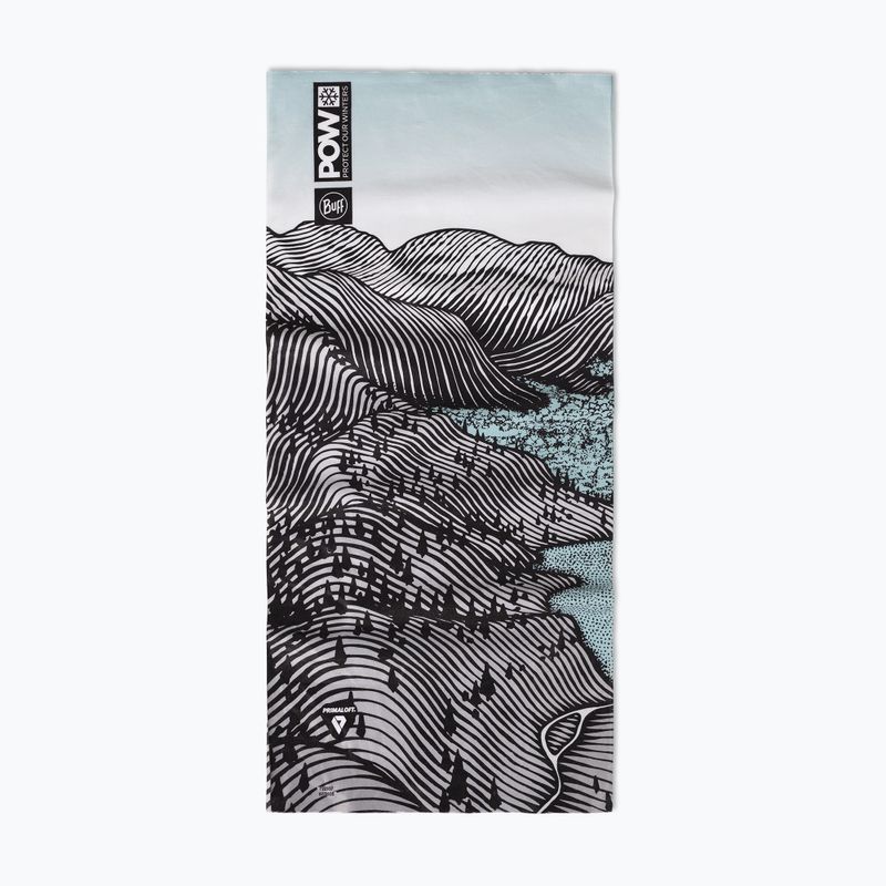 Multifunctional neck gaiter BUFF ThermoNet zelok pow aqua haze 2