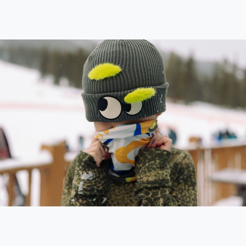 Children's winter hat Buff Knitted Fun green 6