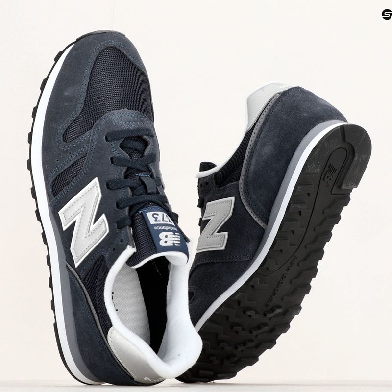 New Balance men's ML373V2 navy/white sneakers 16