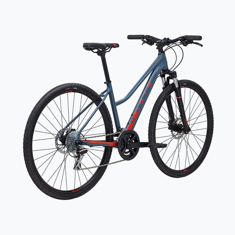 Marin San Anselmo DS2 women's cross bike 700C gloss grey/roarange 3