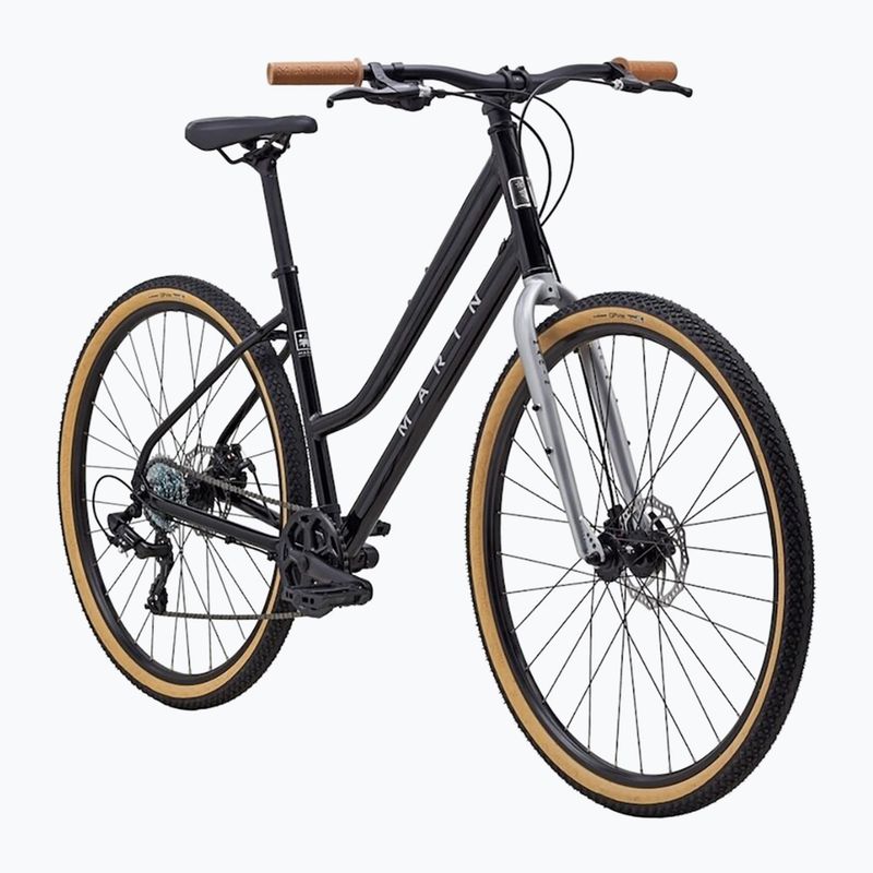 Women's cross bicycle Marin Kentfield 1 ST 700C gloss black/silver 2